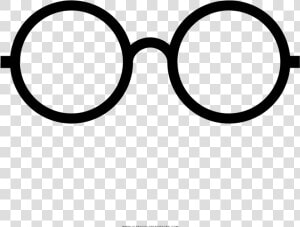 Glasses Coloring Page   Harry Potter Glasses Coloring Page  HD Png Download