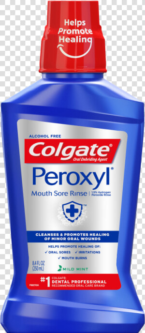 Colgate Peroxyl Mouthwash  HD Png Download