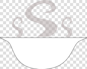 Bowl  Soup  Plain  Hot  Steam  Food   Cup Soup Clipart Black And White  HD Png Download