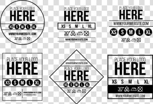 Neck Label Template Original   Neck Label Template  HD Png Download