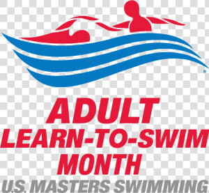 Adult Learn To Swim Month Logo Color  HD Png Download