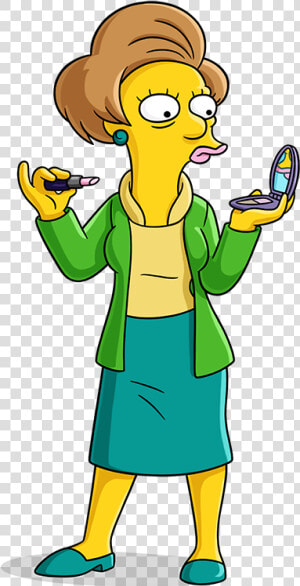 Thomas Dafoe Studios The Simpsons Characters Png Pack   Edna Krabappel Png  Transparent Png