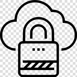 Cloud Security   Cloud Database Free Icon  HD Png Download