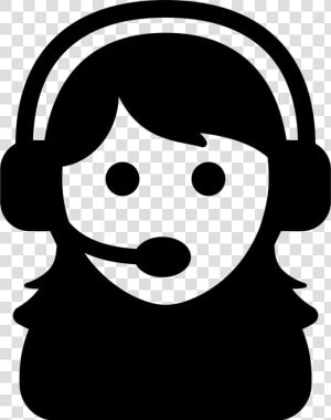 Female Assistant Of A Call Center Svg Png Icon Free   Call Center Icon Png  Transparent Png