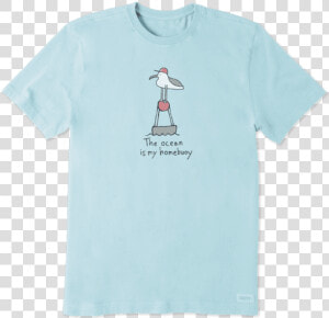 Life Is Good Men S The Ocean Is My Homebuoy Crusher   Active Shirt  HD Png Download