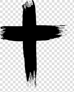 Cross symbol religious Item font black And White   Grunge Cross Png  Transparent Png