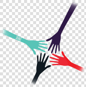 Hands Coming Together Ymn Logo   Un Pour Tous Tous Pour Un  HD Png Download