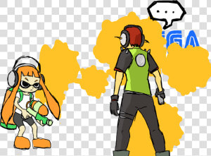 Ga Splatoon De Blob Jet Set Radio Yellow Cartoon Fictional   Jet Set Radio Fanart  HD Png Download