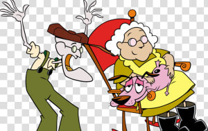 Courage The Cowardly Dog Rocking Chair   Leone Il Cane Fifone  HD Png Download