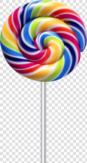 Clipart Black And White Stock Multicolor Swirl Lollipop   Rainbow Lollipop Transparent Background  HD Png Download