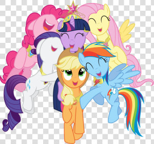 Mlp Mane Six Hugs  HD Png Download