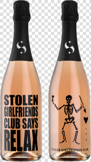 Mc X Stolen Sparkling Rosé   Stolen Girlfriends Club Says Relax  HD Png Download