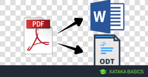Xataka  Convertir Pdf A Documento De Texto Editable   Convert Pdf To Word Hd  HD Png Download