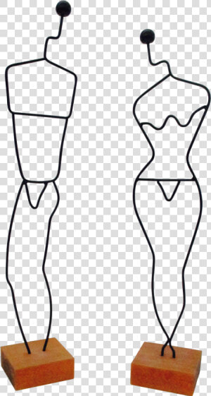 Danish Modern Wire Mannequin  HD Png Download