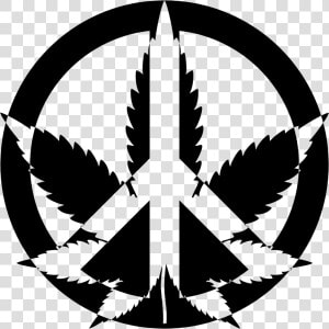 Plant leaf symmetry   Peace Weed  HD Png Download