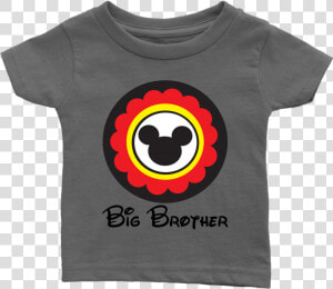 Mickey Mouse Inspired Big Brother Infant T shirt   Smiley  HD Png Download