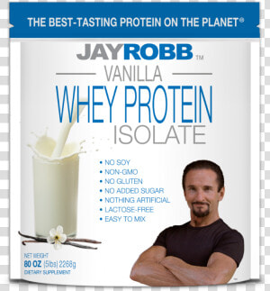 Jay Robb Vanilla Whey Protein Isolate   Jay Robb Protein  HD Png Download