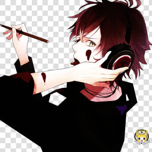 Chico Con Audifonos Anime  HD Png Download