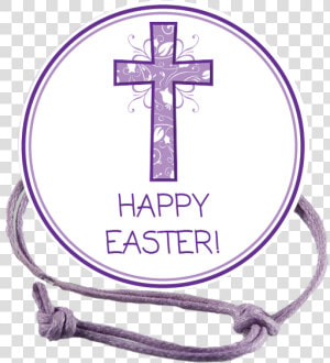 Easter Purple Cross Napkin Knot Product Image   Cross  HD Png Download