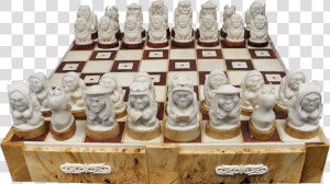 Chess Set Of Bone Sergey Popov   Original Chess Set  HD Png Download