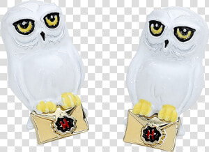 Harry Potter Hedwig Earring Set Gold Coloured  HD Png Download