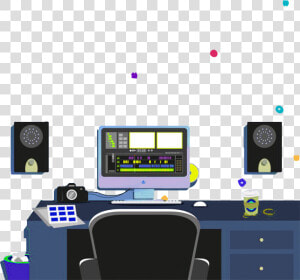 Video Editing Company   Computer Desk  HD Png Download