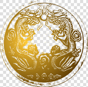 Dragon  Coin  China  Chinese  Shiny  Ancient   Chinese Gold Dragon Transparent  HD Png Download