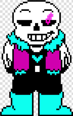 Ul Sans Battle Sprite   Sans Head Pixel Art  HD Png Download