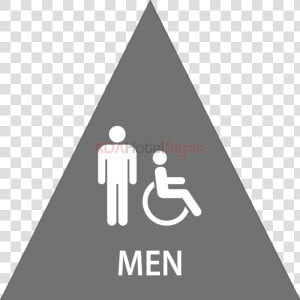 Ca Door Men S Handicap Restroom   Restroom For Men Signage  HD Png Download