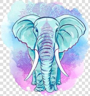  elephant  elefante  tumblr  colorespastel  azul  blue   Rose Gold Cute Elephant  HD Png Download