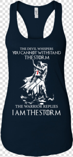 Knight Templar I Am The Storm Men women Tank Top B8800   Black Gucci Tank Top Womens  HD Png Download