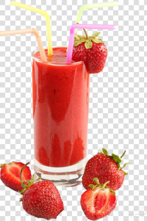 Transparent Strawberry Smoothie Clipart   Strawberry Juice  HD Png Download