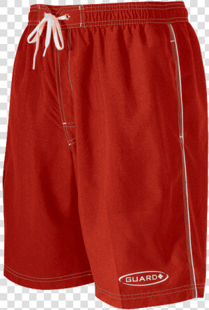 Lifeguard Red Swim Trunks  HD Png Download