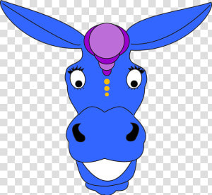 Donkey Head Png   Donkey Blue Png  Transparent Png