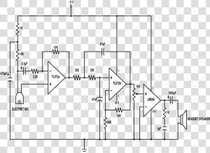 Schematics Com Electronic   Circuito Estetoscopio Electronico  HD Png Download