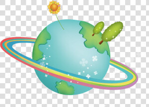 Earth Png Cute   Green Earth Cartoon Png  Transparent Png