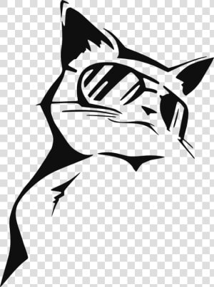 Stencil Coolcat By   Cool Cat Stencil  HD Png Download