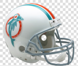 Miami Dolphins Vsr4 Authentic Throwback Helmet   1980 Football Helmet  HD Png Download