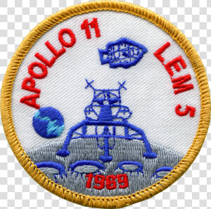 Apollo 11 Lem 5 Mission Patch  HD Png Download