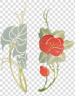 Art Nouveau Flowers   Art Nouveau Flowers Png  Transparent Png