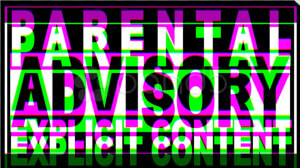 Ftestickers Parental Tumblr Glitch Colorful   Parental Advisory Explıcıt Content Green Png  Transparent Png