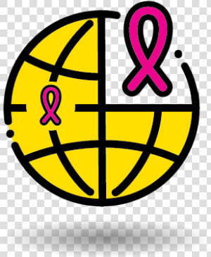 Breast Cancer Charity Partner   Icon Vector Globe Png  Transparent Png