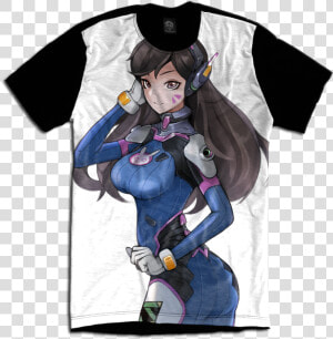 Overwatch Dva Jogo Game Geek Camiseta Personalizada  HD Png Download