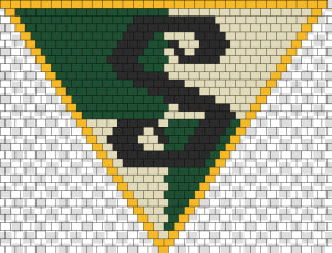 Harry Potter Slytherin Crest Kandana Bead Pattern   Bead  HD Png Download