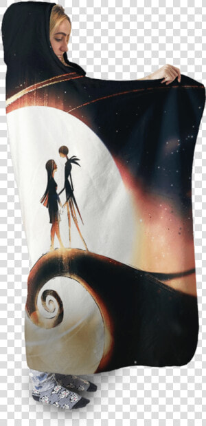 Gearhuman 3d Nightmare Before Christmas Jack And Sally   Blanket  HD Png Download