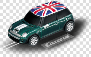 Mini Cooper S British Racing Green   Carrera 1 32 Cheetah Slot Car  HD Png Download