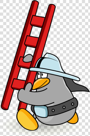 Firefighter Cartoon Ladder Clipart   Png Download   Cartoon Transparent Ladder Png  Png Download