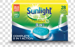 Sunlight Clean Boost Dishwasher Tablets   Sunlight Tablets  HD Png Download