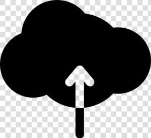 Upload Arrow To Cloud  HD Png Download