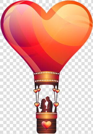 Hot Air Balloon Heart Png Clipart   Png Download   Love Hot Air Balloon  Transparent Png